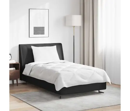 Ziemas Gultas Pārklājs Komplekts Ar Spilvenu 2 Pcs Balts 135 X 220 Cm