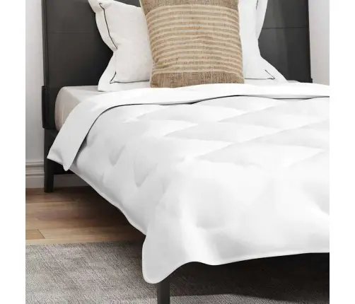 Ziemas Gultas Pārklājs Komplekts Ar Spilvenu 2 Pcs Balts 135 X 200 Cm