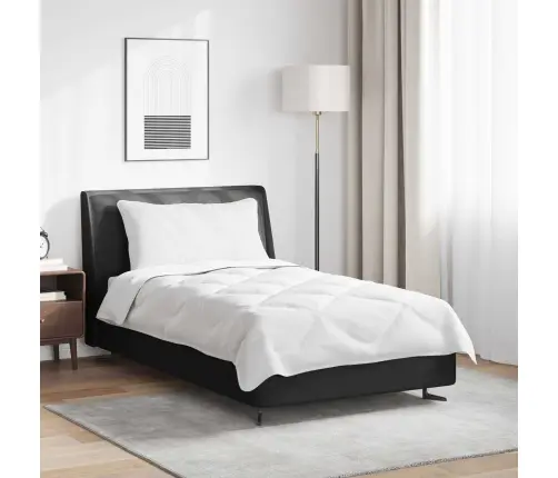 Ziemas Gultas Pārklājs Komplekts Ar Spilvenu 2 Pcs Balts 140 X 200 Cm