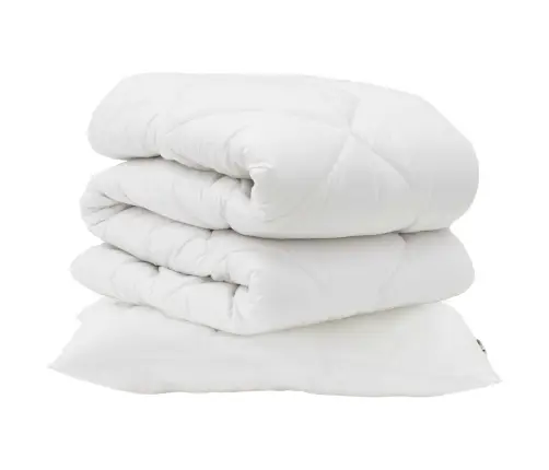 Ziemas Gultas Pārklājs Komplekts Ar Spilvenu 2 Pcs Balts 140 X 200 Cm