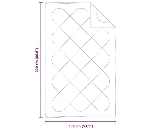 Ziemas Gultas Pārklājs Komplekts Ar Spilvenu 2 Pcs Balts 135 X 220 Cm