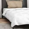 Antklodžių Rinkinys Su Pagalve 2 Pcs Balta Mikropluoštas