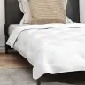 Ziemas Gultas Pārklājs Komplekts Ar Spilvenu 2 Pcs Balts 155 X 220 Cm