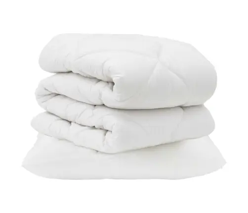 Ziemas Gultas Pārklājs Komplekts Ar Spilvenu 2 Pcs Balts 155 X 220 Cm