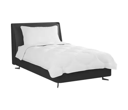 2-In-1 Segu Ar Spilvenu 2 Pcs Balta 155 X 200 Cm Mikrošķiedra Vidaxl