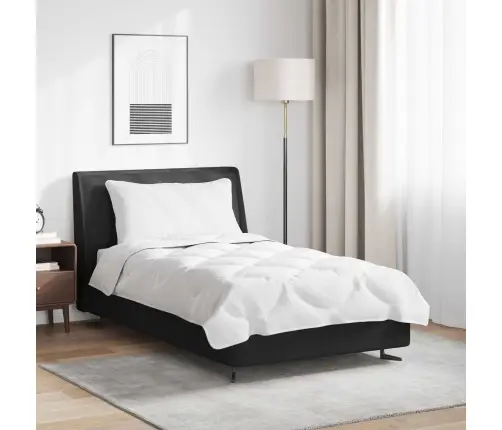 2-In-1 Segu Ar Spilvenu 2 Pcs Balta 135 X 220 Cm Mikrošķiedra Vidaxl