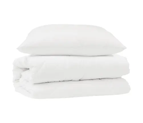 Teki Komplekt Padjaga 2 Pcs Valge Mikrofiiber