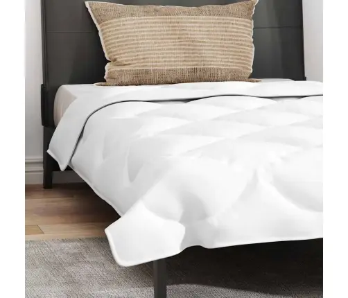 2-In-1 Segu Ar Spilvenu 2 Pcs Balta 140 X 220 Cm Mikrošķiedra Vidaxl