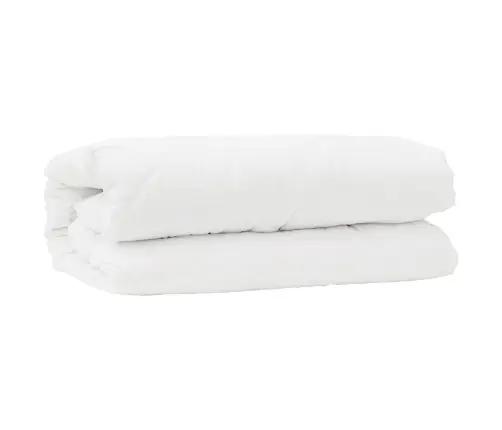 2-In-1 Segu Ar Spilvenu 2 Pcs Balta 155 X 220 Cm Mikrošķiedra Vidaxl