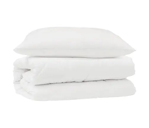 Teki Komplekt Padjaga 2 Pcs Valge Mikrofiiber