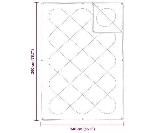 Sega Ar Spilvenu 2 Pcs Balta 140 X 200 Cm Mikrošķiedra Vidaxl