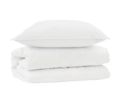 Teki Komplekt Padjaga 2 Pcs Valge Mikrofiiber