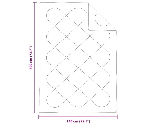 Teki Komplekt Padjaga 2 Pcs Valge Mikrofiiber