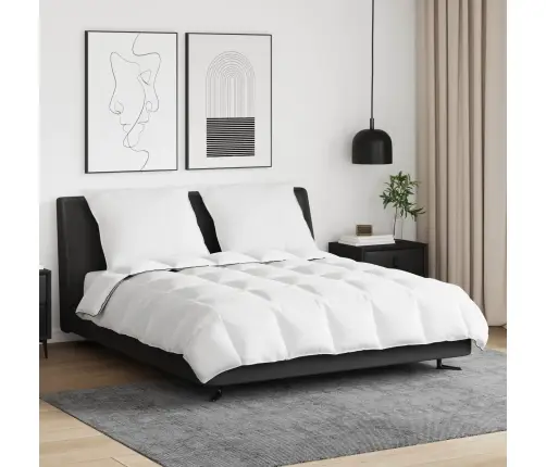 Žiemos Antklodė Su Pagalve 3 Pcs Balta Plunksna