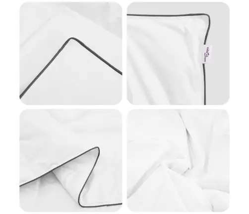 Ziemas Gultas Pārklājs Komplekts Ar Spilvenu 3 Pcs Balts 200 X 220 Cm