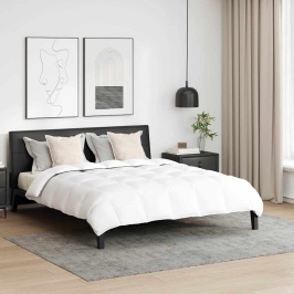 Segas Komplekts Ar Spilvenu 3 Pcs Balts Mikrofibra Un Kokvilna Vidaxl