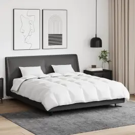 Ziemas Gultas Sega Ar Spilvenu 3 Pcs Balts Dūnu Spalva Vidaxl