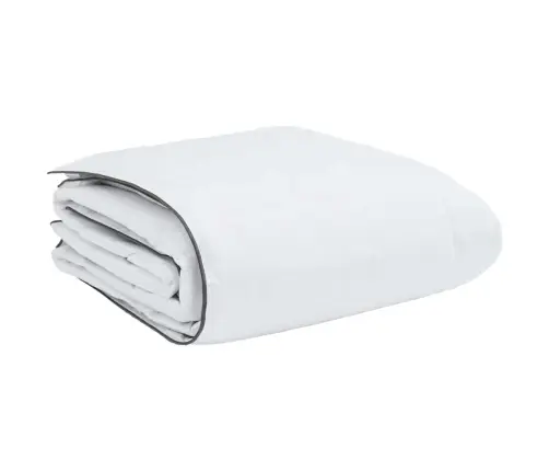 Ziemas Gultas Pārklājs Komplekts Ar Spilvenu 3 Pcs Balts 260 X 220 Cm