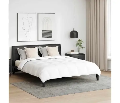 Ziemas Gultas Pārklājs Komplekts Ar Spilvenu 3 Pcs Balts 260 X 220 Cm