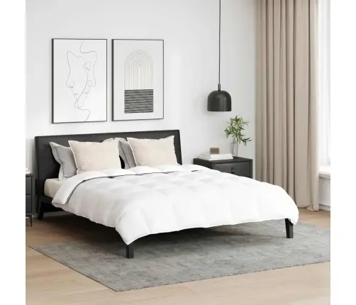 Ziemas Gultas Pārklājs Komplekts Ar Spilvenu 3 Pcs Balts 240 X 260 Cm