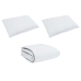 Ziemas Gultas Pārklājs Komplekts Ar Spilvenu 3 Pcs Balts 240 X 260 Cm