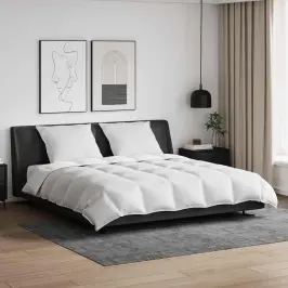 Segas Komplekts Ar Spilvenu 3 Pcs Balts Dūnu Spalva Vidaxl