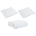 Teki Komplekt Padjaga 3 Pcs Valge Puuvill