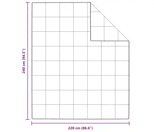 Sega Ar Spilvenu 3 Pcs Balta 240 X 220 Cm Dūnas Vidaxl