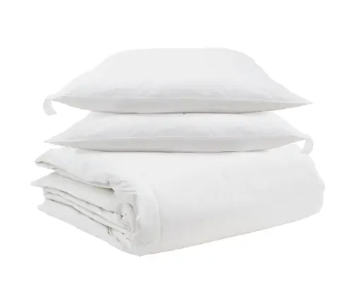 Sega Ar Spilvenu 3 Pcs Balta 240 X 220 Cm Dūnas Vidaxl