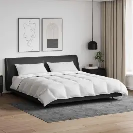 Segas Komplekts Ar Spilvenu 3 Pcs Balts Dūnu Spalva Vidaxl