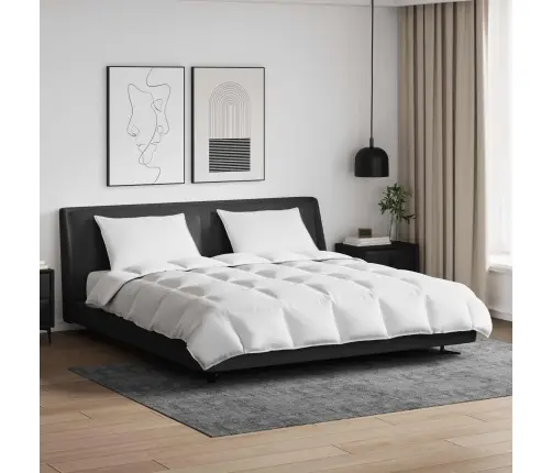 Sega Cits Ar Spilvenu 3 Pcs Balta 240 X 220 Cm Dūnas Vidaxl