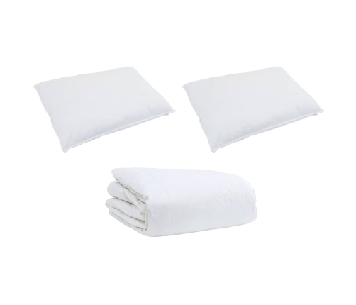 Sega Cits Ar Spilvenu 3 Pcs Balta 240 X 220 Cm Dūnas Vidaxl