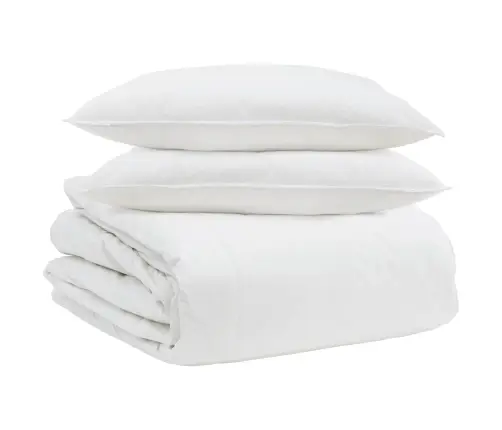 Sega Cits Ar Spilvenu 3 Pcs Balta 240 X 260 Cm Dūnas Vidaxl