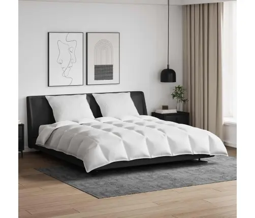 Sega Cits Ar Spilvenu 3 Pcs Balts 240 X 200 Cm Dūnas Vidaxl