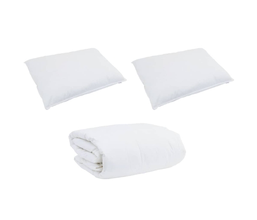 Teki Komplekt Padjaga 3 Pcs Valge Puuvill