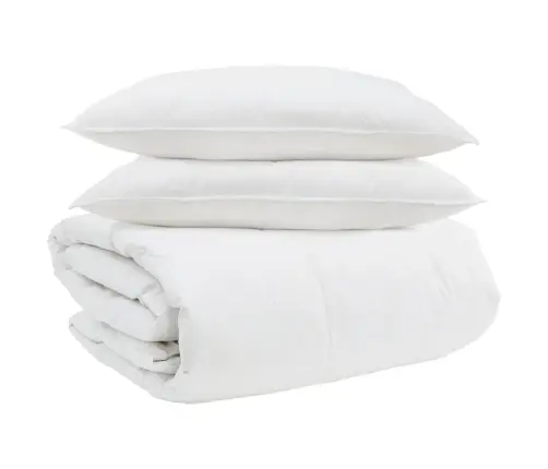 Sega Cits Ar Spilvenu 3 Pcs Balts 240 X 200 Cm Dūnas Vidaxl