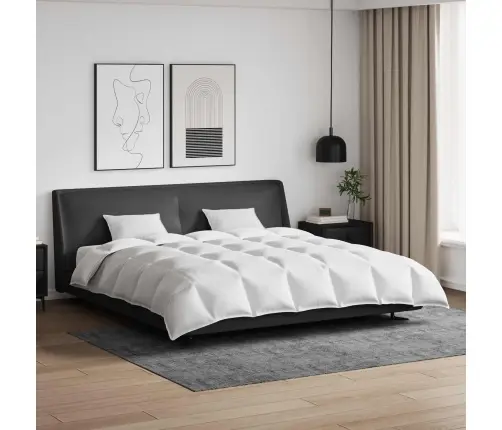 Sega Cits Ar Spilvenu 3 Pcs Balts 200 X 220 Cm Dūnas Vidaxl