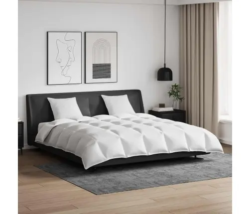 Sega Cits Ar Spilvenu 3 Pcs Balts 200 X 220 Cm Dūnas Vidaxl