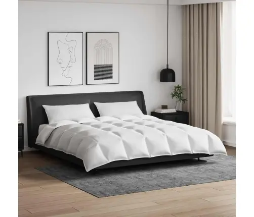 Sega Cits Ar Spilvenu 3 Pcs Balts 240 X 220 Cm Dūnas Vidaxl