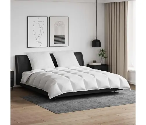 Sega Cits Ar Spilvenu 3 Pcs Balts 240 X 220 Cm Dūnas Vidaxl