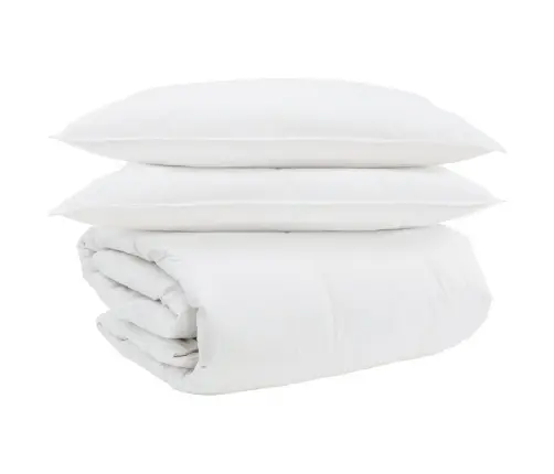 Sega Cits Ar Spilvenu 3 Pcs Balts 260 X 220 Cm Dūnas Vidaxl