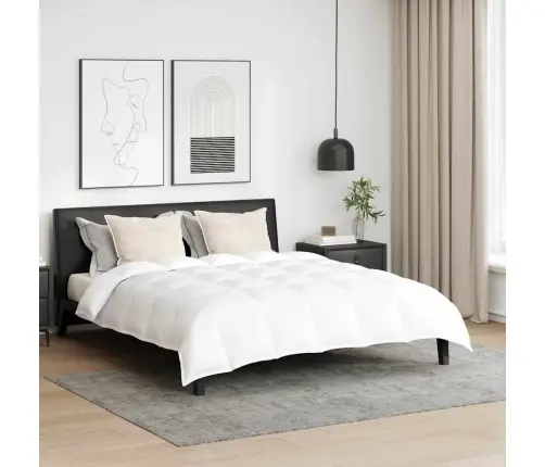 Ziemas Gultas Pārklājs Komplekts Ar Spilvenu 3 Pcs Balts 200 X 200 Cm