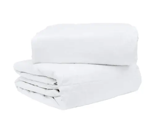 Ziemas Gultas Pārklājs Komplekts Ar Spilvenu 3 Pcs Balts 240 X 200 Cm
