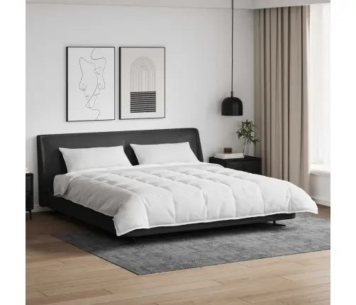 Ziemas Gultas Pārklājs Komplekts Ar Spilvenu 3 Pcs Balts 240 X 220 Cm