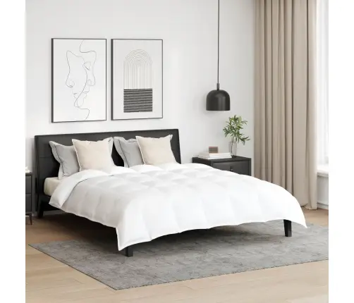Ziemas Gultas Pārklājs Komplekts Ar Spilvenu 3 Pcs Balts 240 X 220 Cm