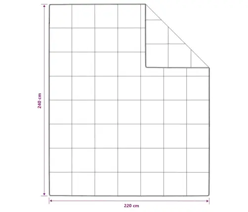 Ziemas Gultas Pārklājs Komplekts Ar Spilvenu 3 Pcs Balts 240 X 220 Cm