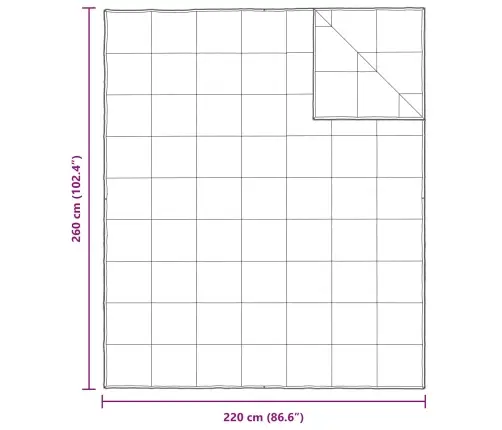 Ziemas Gultas Pārklājs Komplekts Ar Spilvenu 3 Pcs Balts 260 X 220 Cm