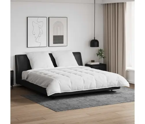 Ziemas Gultas Pārklājs Komplekts Ar Spilvenu 3 Pcs Balts 260 X 220 Cm