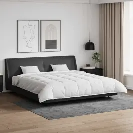 Segas Komplekts Ar Spilvenu 3 Pcs Balts Dūnu Spalva Vidaxl