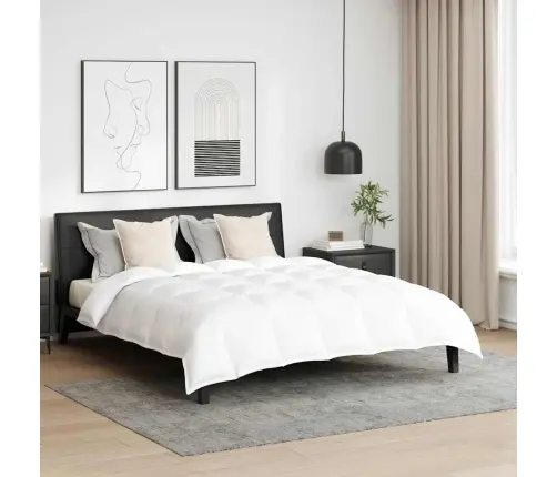 Ziemas Gultas Pārklājs Komplekts Ar Spilvenu 3 Pcs Balts 240 X 260 Cm